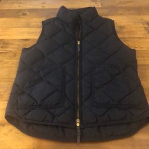 J.Crew navy quilted vest